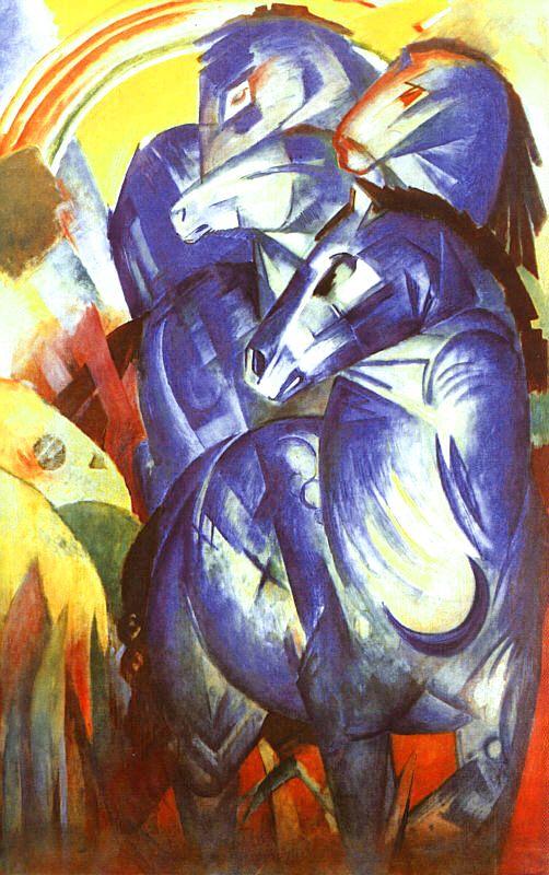 Franz Marc The Tower of Blue Horses oil painting picture